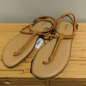 NWT Torrid faux suede T Strap Sandal